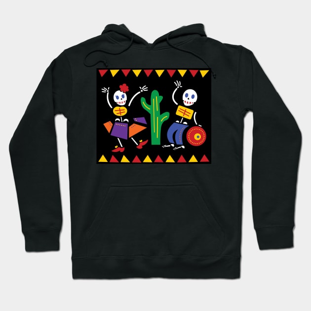 Dia de los Muertos Hoodie by Hayh0